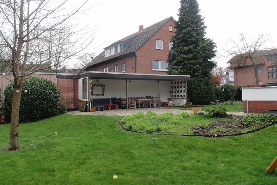 Regenwasserversickerung vorher