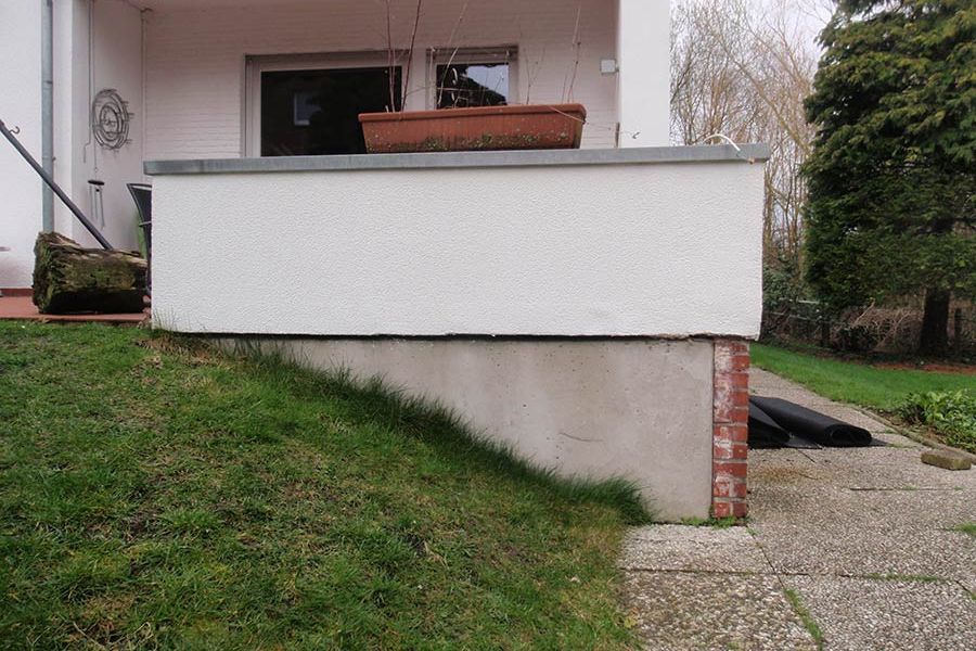 Regenwasserversickerung vorher