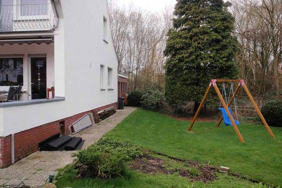 Regenwasserversickerung vorher